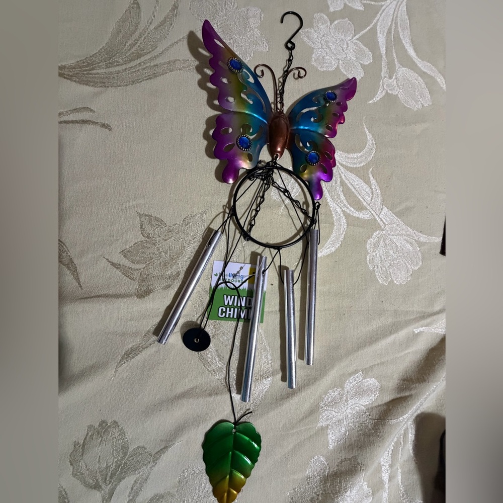 Colorful Butterfly Wind Chime